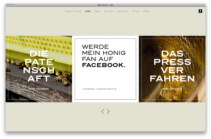 Mein Honig honey farm website 3