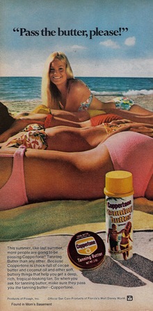 Ad for Coppertone Tanning Butter
