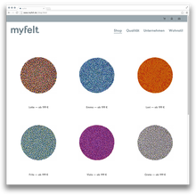 <cite>myfelt</cite> Website