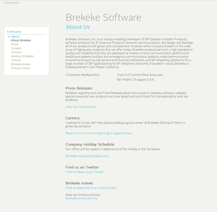Brekeke Software, Inc. 3