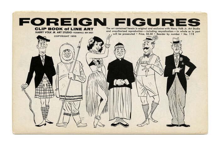 “Foreign Figures” (No. 178) ft. . Illustration by Bob Bugg (?). Secondary typefaces include , , , and .