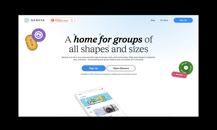 Geneva app website 1