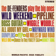 The De-Fenders – <cite>The De-Fenders Play The Big Ones</cite> album art