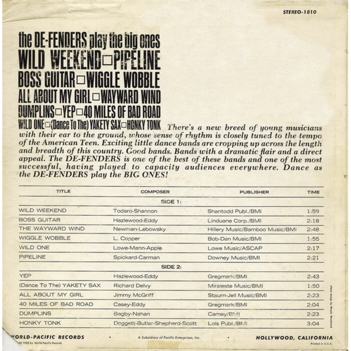 On the back cover, the lockup in Inserat-Grotesk is repeated smaller and in black. It’s paired with liner notes in  Bold Italic and a more detailed track listing in two weights of  with single-storey g.