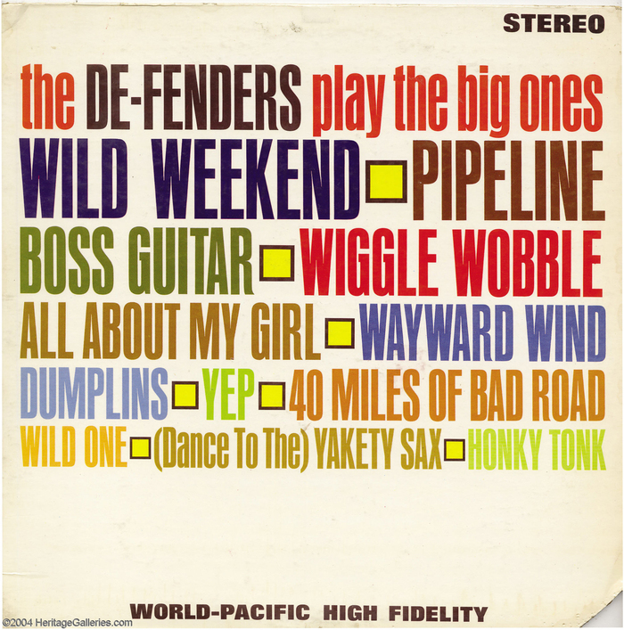 The De-Fenders – The De-Fenders Play The Big Ones album art 3