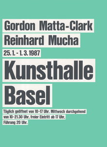 Posters for Kunsthalle Basel, 1982–1988