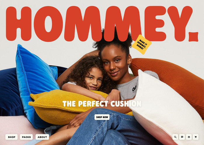 Hommey branding and website 10