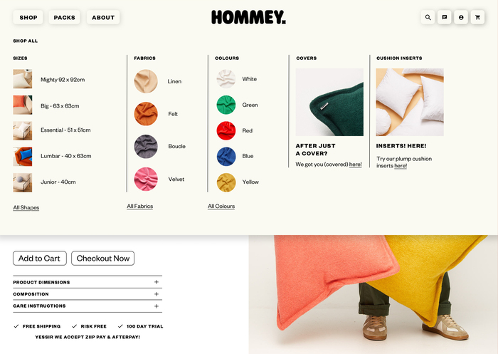 Hommey branding and website 11