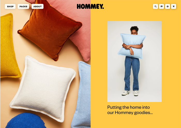 Hommey branding and website 13