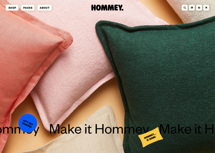 Hommey branding and website 14