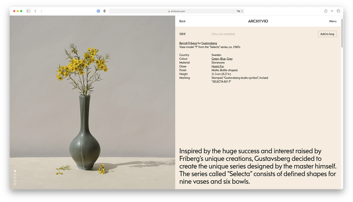 Archyvio website 2