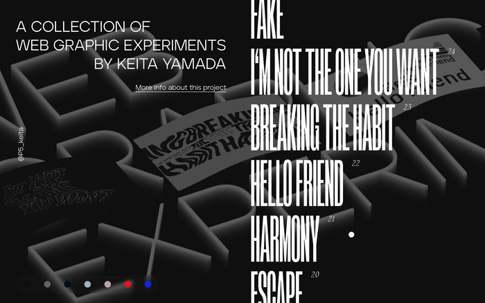 Web Graphic Experiments by Keita Yamada 2
