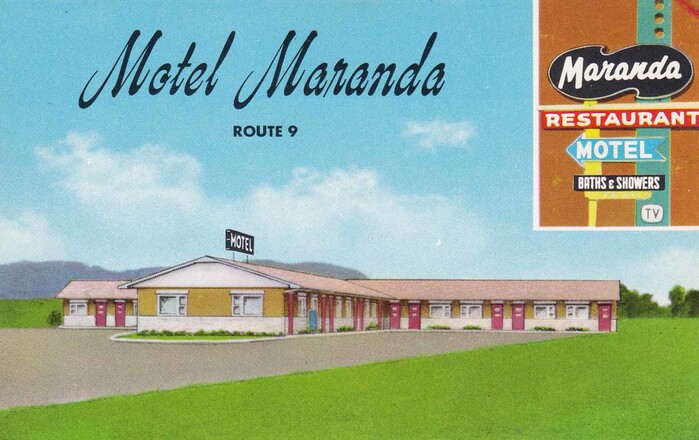 Motel Maranda postcard