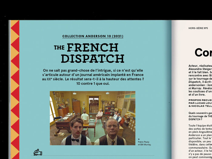Stylized Archer font for the upcoming movie The French Dispatch.