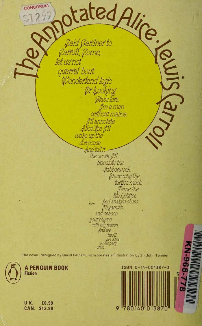 The Annotated Alice (1974).