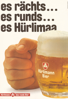 Hürlimann beer poster