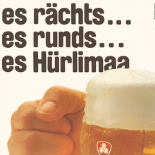 Hürlimann beer poster