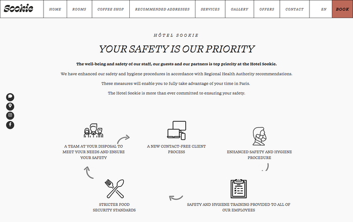 Website detail.