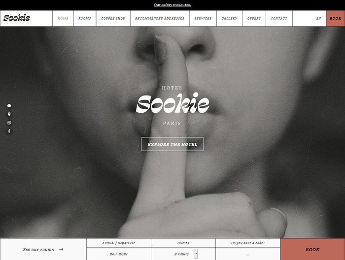 Website homepage.