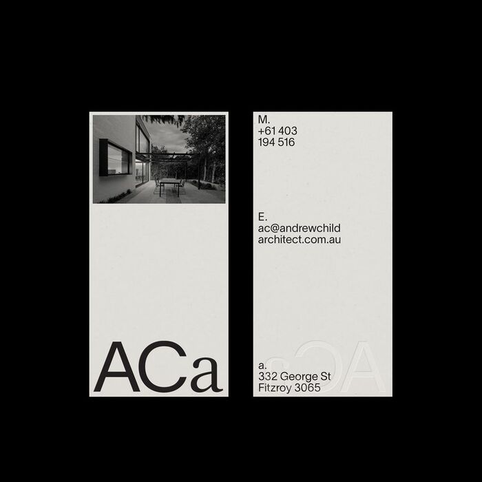 Andrew Child Architect visual identity 3