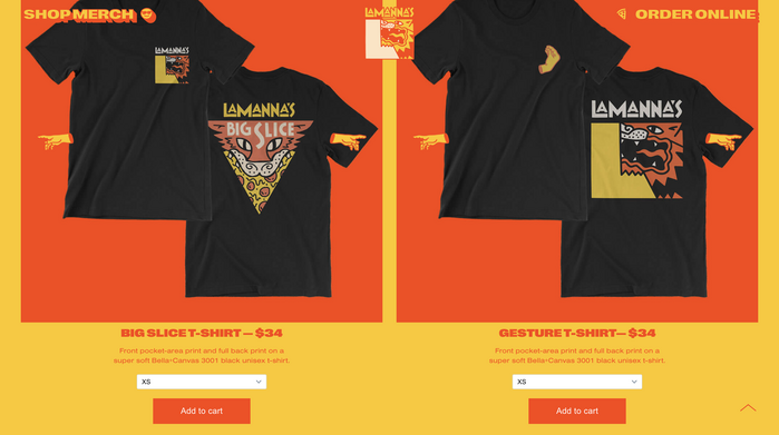 Lamanna’s Bakery website 5