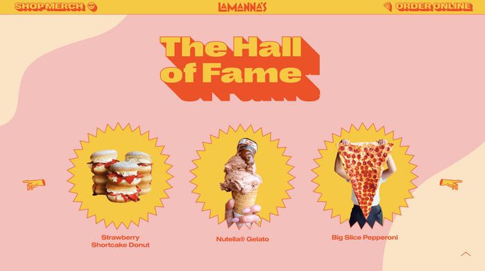 Lamanna’s Bakery website 3