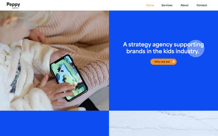 Peppy Agency website 3