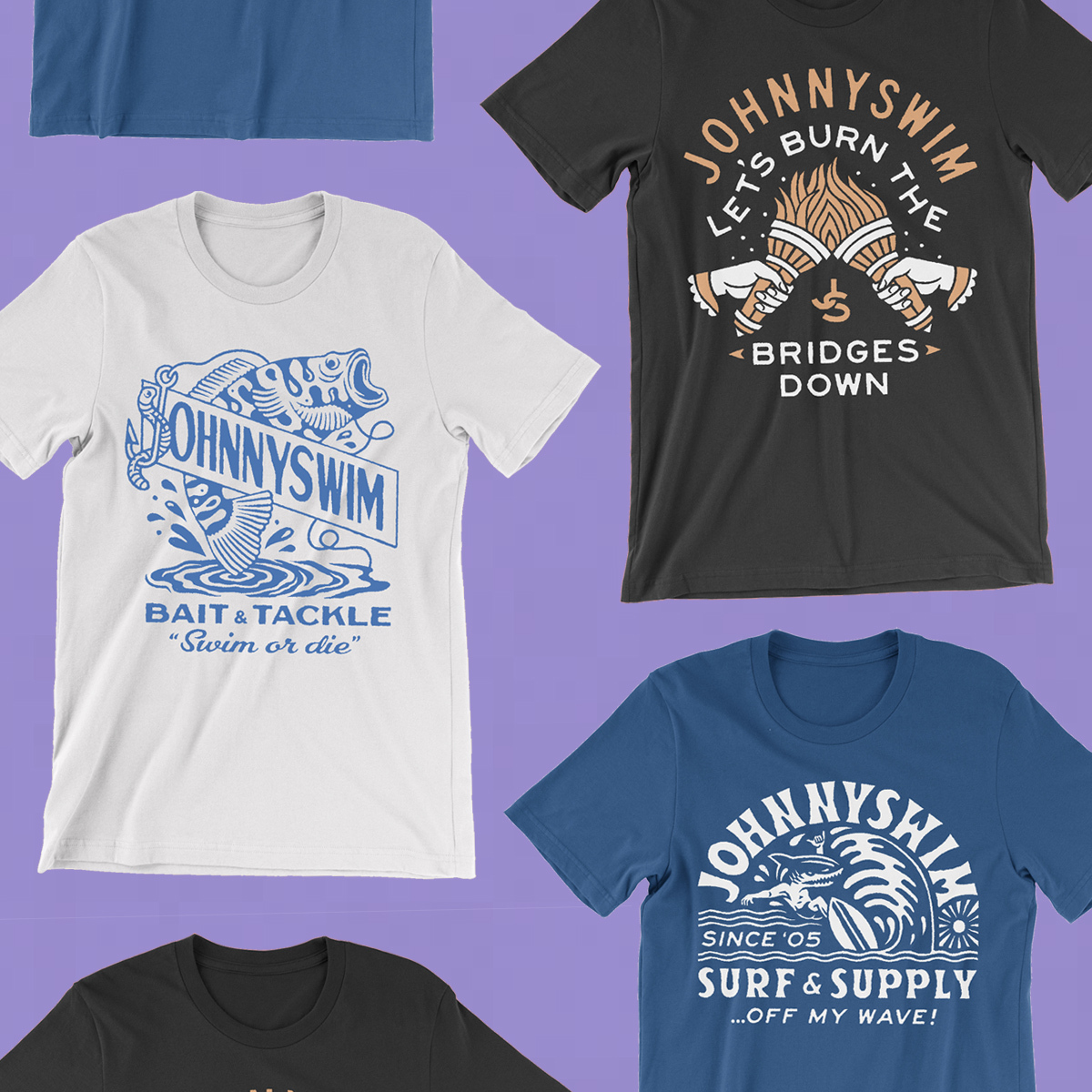 JohnnySwim T-shirts - Fonts In Use