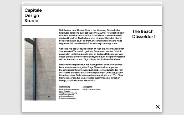 Capitale Design Studio website 6