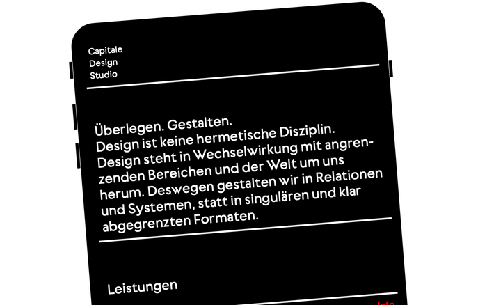 Capitale Design Studio website 3