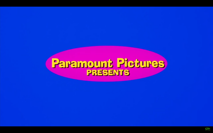 Still from the opening credits, with “Paramount Pictures presents” in Ad Lib