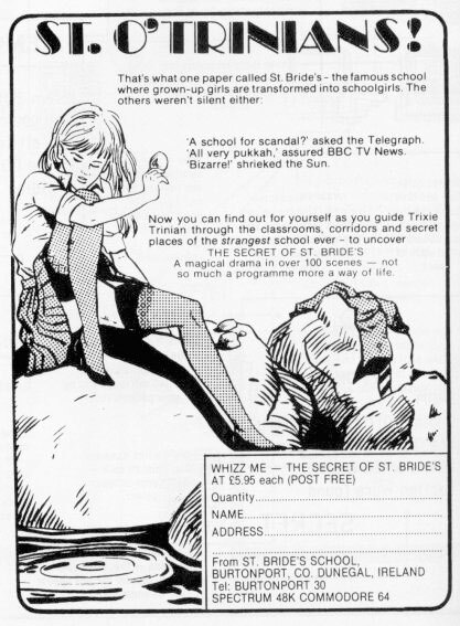 Magazine advert for The Secret of St. Bride’s [sic].
