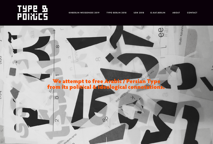 Type &amp; Politics website 1