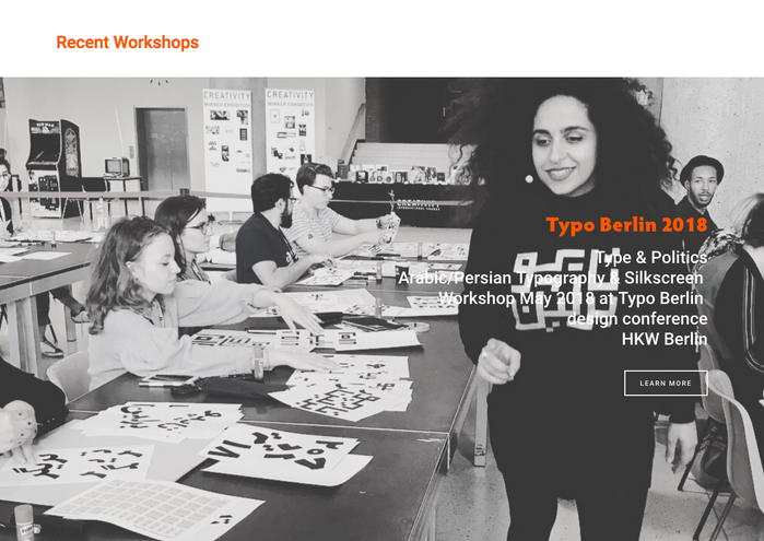 Type &amp; Politics website 3