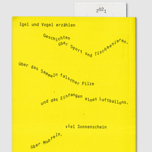 <cite>Igel und Vogel Geschichten </cite>children’s book