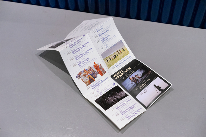 Quarterly program, unfolded.