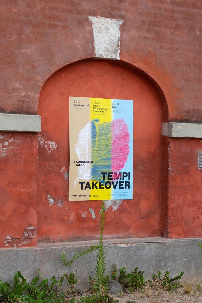 Poster for the eclectic Tempi Takeover event.