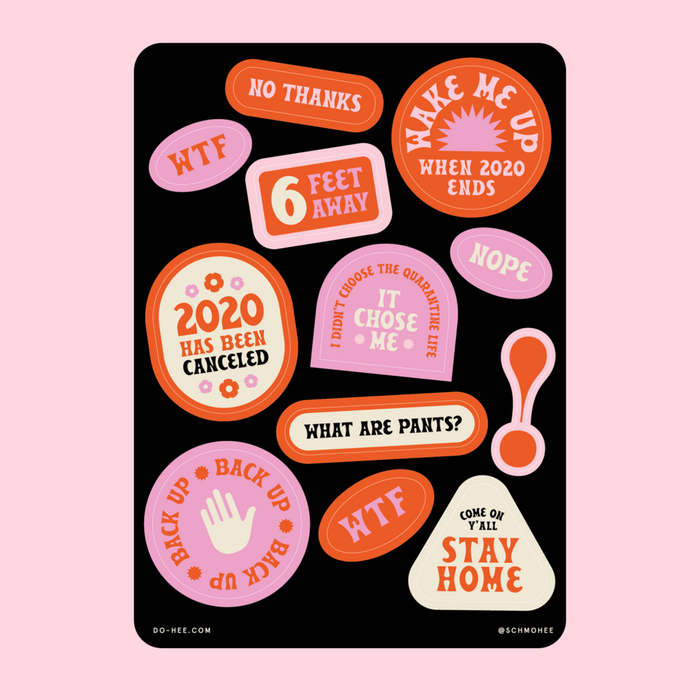 Stay Home sticker sheet 1