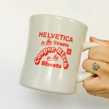 Helvetica in the Streets mug