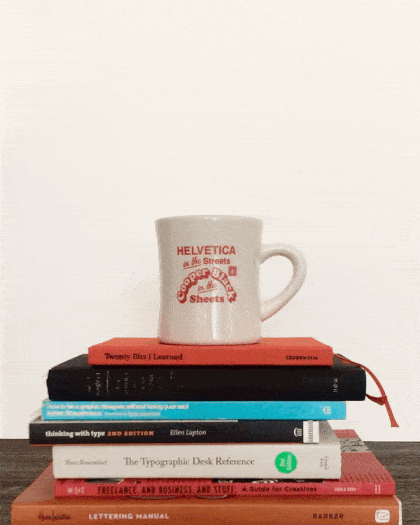 Helvetica in the Streets mug 2