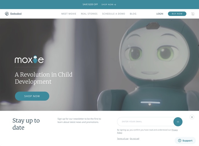 Moxie robot website 1