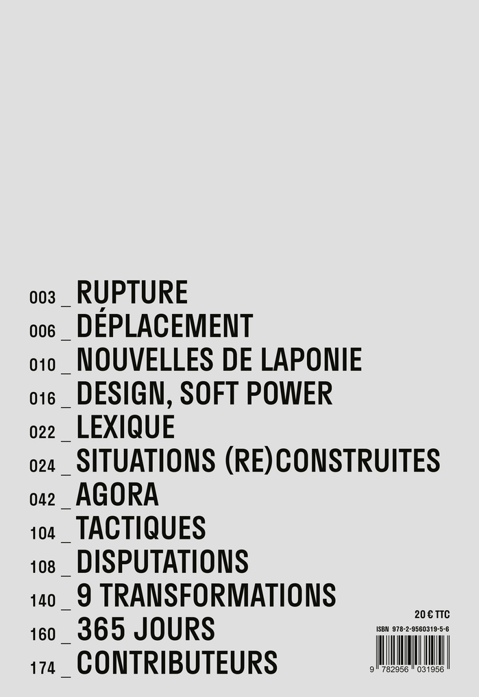 Back cover of Transformation des situations construites.