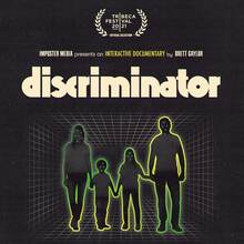 <cite>Discriminator</cite> (2021) movie poster