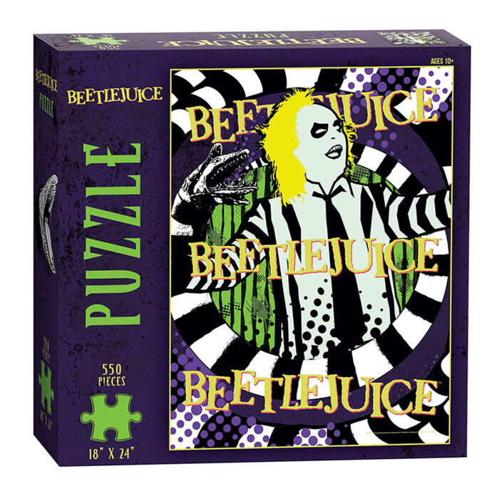 Beetlejuice puzzle. The green text in  Corners;