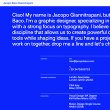 Jacopo Baco Giannitrapani website