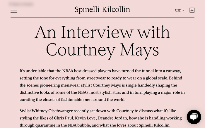 Spinelli Kilcollin website 5