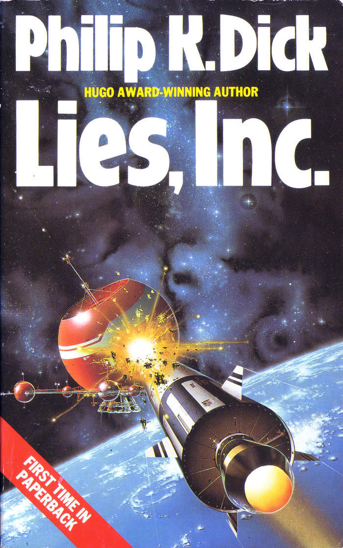 Lies, Inc. (1985). Cover art by Trevor Webb. [More info on ISFDB]