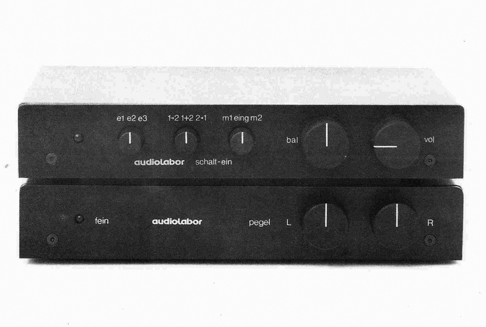 Detail from an undated brochure for Audiolabor’s fein MM preamplifier.