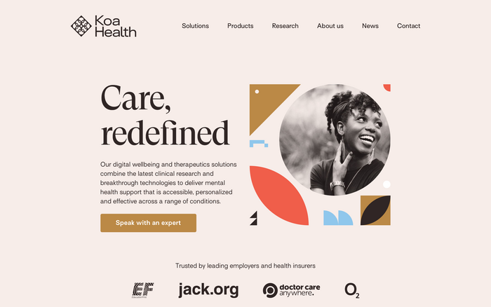 Koa Health website 1