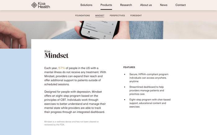 Koa Health website 3
